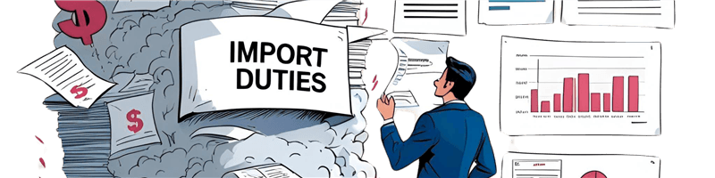 Import duties calculation illustration